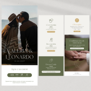 Modern Wedding Website